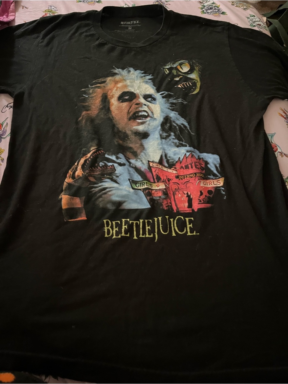 Beetlejuice Graphic Black Short Sleeve Tee - Official Movie Art